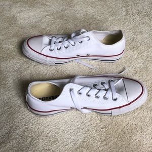 New low top white Converse